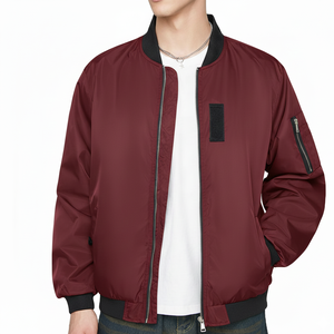 Chaqueta Personalizada Heritage Fit - Chaqueta Bomber de Algodón Personalizada para Hombre - Cortavientos Ligero con Cremallera Completa - Product Image 2