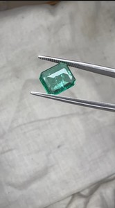 Émeraude octogonale naturelle de 2,82 carats, vert pastel, pierre précieuse non montée, provenant de Zambie - Product Image 3