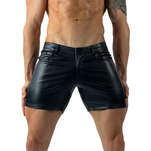บริการออกแบบและผลิตกางเกงขาสั้นผู้ชายแบบ OEM พร้อมกระเป๋า ราคาขายส่ง ผลิตจากหนังแท้ 100% กางเกงขาสั้นหนังสำหรับผู้ชายสำหรับการต่อสู้ วางขายออนไลน์ - Product Image 1