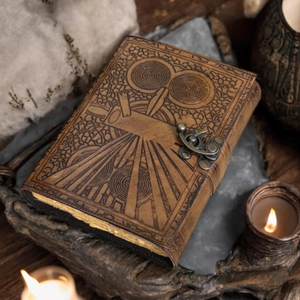 Darkhold Leather Journal: <b>Book</b> of <b>Shadows</b>, Grimoire with Lock - Product Image 1