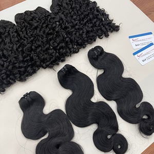 Hot Black steam hair Viet Nam human hair black steam <b>body</b> <b>wave</b> hair machine weft factory price Ready To Ship - Product Image 4