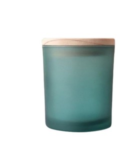 Best Seller Unique Candle Jar With Wooden Base for Home Fragrance and Scented Candles With <b>Gift</b> <b>Box</b> Packaging - Product Image 2