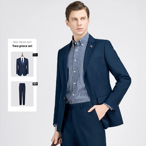 Nuevo Diseño Personalizado, Pantalones de Traje Formales para Hombre, de Tela TR Tejida, Transpirable, Antiarrugas, de Alta Calidad, Cierre de un Solo Botón - Product Image 5