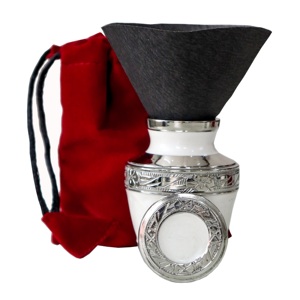 Urne funéraire en laiton blanc nacré, petite, la plus vendue, pour cendres commémoratives - Product Image 6