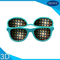 Lunettes de soleil à Rave en arc-en-ciel, manchette avec effet prisme, Kaleidoscope, Rave