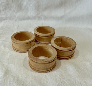 <b>Wooden</b> <b>Napkin</b> <b>Ring</b> Handmade Eco Friendly Dining Table Decor for Home Kitchen Restaurant Wedding Use Events Parties - Product Image 5