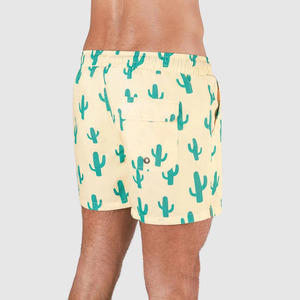 Factory Wholesale High Street Style Mid Swim Trunks Custom Logo Oxford Fabric Drawstring Closure Waterproof Eco-Friendly Soft - Product Image 2