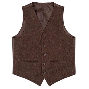 Chaqueta de Tweed Marrón Personalizada con Diseño Argyle, Abrigo de Tweed Premium, Moda de Invierno - Product Image 4
