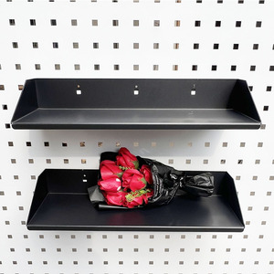 Square Hole Perforated Board Storage Rack With <b>Hooks</b> Tool Organizers Household <b>Shelves</b> Partitions - Product Image 4