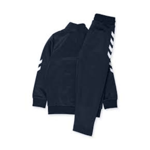 Survêtement unisexe à manches longues en polyester, couleur noire, blocs de couleurs, vêtements de sport toutes saisons - Product Image 2