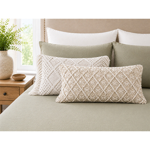 Luxury 100% Cotton Handcrafted Macrame <b>Cushion</b> <b>Cover</b> | Boho Decorative Throw Pillow <b>Cover</b> - Product Image 3