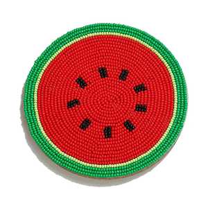 Breloque de sac moderne et tendance avec perles de rocaille et broderie artistique, breloque de sac brodée personnalisée avec perles multicolores - Product Image 2