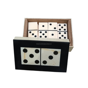 Ensemble de dominos en résine écologique de luxe, fait main, 28 pièces, dominos professionnels, étui de rangement, vente en gros, artisanat - Product Image 5