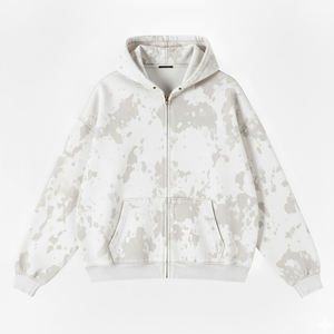 Sweat à capuche personnalisé surdimensionné vintage en molleton 100% coton brodé, effet délavé, avec poche kangourou, coupe classique - Product Image 5