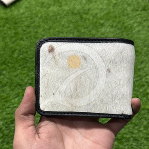 Portefeuille en cuir de vachette véritable haut de gamme pour homme, porte-cartes fin en cuir, fait main, style vintage rustique - Product Image 1