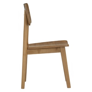 Chaise de bureau et de salle à manger en bois massif, durable, minimaliste, style nordique, pour petit espace, appartement, hôtel - Product Image 3