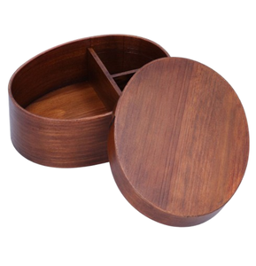 Natural Wooden Chapati Box Oval Shape Brown Color Home Table Ware Bento Box Manufacturer Food <b>Storage</b> & <b>Container</b> Roti Box - Product Image 2