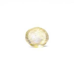 Loose 3.8 Carat Oval Cut Yellow Sapphire Gemstone for Fine Jewelry - Product Image 2