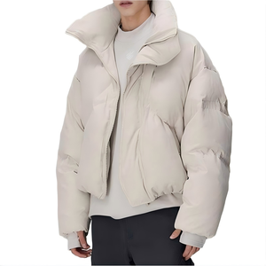 Vestes d'hiver en duvet épais de haute qualité personnalisées - Vestes en duvet à capuche pour hommes, pour l'extérieur - Product Image 4