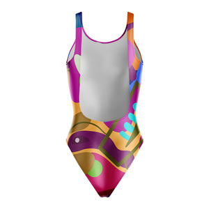 Women's Custom Sublimated Swimwear Eco Friendly One Piece Swimming Bodysuit Performance Swimsuit OEM ODM Factory - Product Image 3