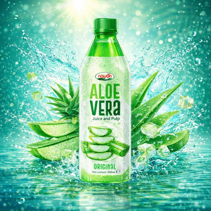 Muestra Gratuita de Bebida de Aloe Vera con Jugo y Pulpa Real en Botella de 500 ml, Fabricante de Bebidas, Marca Privada NAWON - Product Image 2