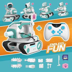 Tanque de Batalla RC Compatible con Robots Eilik Azul/Rosa/Dorado/Plateado, Juguetes de Carros con Luces LED y Control Remoto de 2.4Ghz - Product Image 2