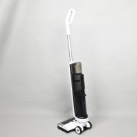 Nettoyeur de sol sans fil intelligent à longue autonomie (22 min), réservoir d'eau propre de 600 ml, aspirateur humide et sec avec fonction d'auto-nettoyage