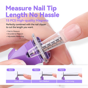 Cortadores de Uñas Acrílicas con Imanes Pequeños, Cuchillas en Forma de U Afiladas, Cortadores de Uñas Artificiales con 15 Imanes - Product Image 3