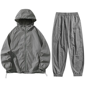 2026 Men's Lightweight Windbreaker Set Hooded Jacket & Pants 2 Piece Sportswear Set Casual <b>Waterproof</b> Outdoor Urban <b>Tracksuit</b> - Product Image 5