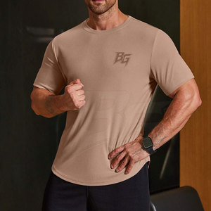 เสื้อยืดผู้ชายคุณภาพสูง ผลิตจากผ้าสแปนเด็กซ์โพลีเอสเตอร์ ระบายเหงื่อได้ดี สวมใส่สบาย เหมาะสำหรับการออกกำลังกาย วิ่ง และเล่นกีฬา - Product Image 4