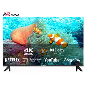 120 Гц телевизор 32 43 50 55 60 65 75 85 дюймов 2k 4k Ультра hd 1080p led android webos smart tv