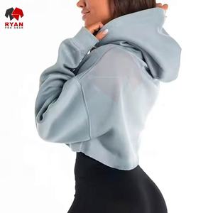 Ryan Pro Gear – Nouveaux sweats à capuche pour femmes, crop top respirant et élégant, couleur personnalisée, grandes tailles, services OEM et ODM - Product Image 4