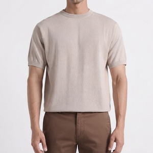T-shirt en coton uni de qualité supérieure pour homme, manches courtes, col rond, doux, confortable, décontracté, à porter tous les jours, mode estivale pour homme - Product Image 1