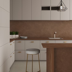 Dalles de porcelaine polies Oscuro Cappuccino, surfaces élégantes effet marbre pour intérieurs de luxe, aspect marbre pour sols et comptoirs - Product Image 1
