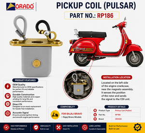 Bobina de encendido Bajaj Bravo, calidad de exportación, para repuestos de motocicletas, India, Orado - Product Image 4