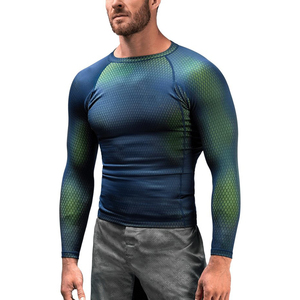 Camiseta de Compresión Personalizada con Estampado por Sublimación para Hombre, para Lucha, Boxeo, BJJ, MMA, Running, Marca Fortleo - Product Image 1