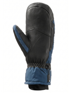 Mitaines de ski personnalisées pour hommes en cuir premium, chaudes, imperméables, avec dos en polyester, pour le snowboard, en vente en gros - Product Image 2