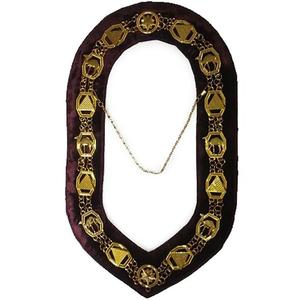 Wholesale Price Gold and Silver Jewel Masonic Degree Chain Collars Regalia <b>Sew</b>-On Embroidered Badges - Product Image 2