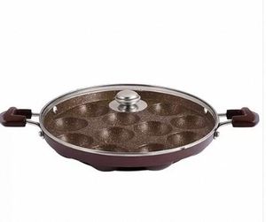 Multipurpose Appam Patra for Snacks and Breakfast Non Stick Appam <b>Pan</b> <b>Large</b> Size Appam Patra for Family Cooking - Product Image 2