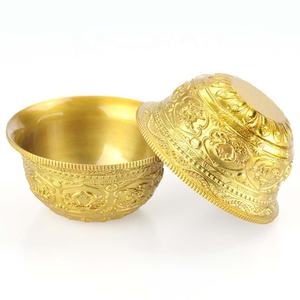 Cuenco de Cobre Puro para Altar Budista, Taza de Agua de Latón para Budistas, Venta al por Mayor en India - Product Image 1