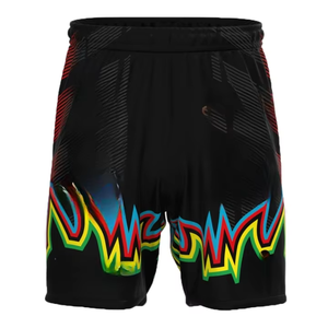 Pantalones Cortos de Voleibol para Hombre de Alto Rendimiento, 100% Algodón, Tejido Transpirable, Secado Rápido, Diseño Moderno, Ajuste Cómodo, Estampado Técnico - Product Image 2