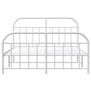 Base de Cama Doble de Acero Blanco, Rectangular, Metálica - Product Image 6