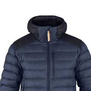 Chaqueta acolchada personalizada de color azul marino de alta calidad para unisex, transpirable y antibacteriana, para uso en invierno. - Product Image 3