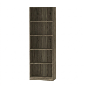 High Quality 1718 Modern Wood 5 Tier Open Bookcase Particle Board Storage <b>Cabinet</b> Sonoma Oak Tall Bookshelf - Product Image 3