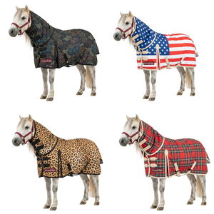 Couverture imperméable et respirante CrossEdge pour chevaux, avec double boucle sur le devant et gousset sur les épaules, protection contre les mouches. - Product Image 6