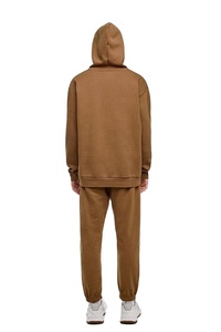 ชุดกางเกงกีฬาขนแกะสองชิ้นสำหรับทุกเพศฤดูหนาวชุดวอร์มมีฮู้ดแห้งเร็วระบายอากาศโลโก้ขนาดพิเศษ - Product Image 2