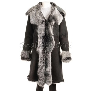 Genuine Sheep <b>Leather</b> <b>Jacket</b> for Women Wholesale <b>Long</b> <b>Leather</b> Coats Ladies Fashion Italian Style <b>Leather</b> <b>Jacket</b> - Product Image 6