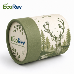 Wholesale Custom Eco-Friendly Biodegradable Paper <b>Drum</b> Gift <b>Box</b> Candle Paper Tube Packaging - Product Image 3