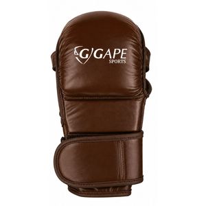 Gants de sparring MMA personnalisés en cuir PU, paume ouverte, pour entraînement de kick-boxing, arts martiaux, grappling, usage quotidien, couleur foncée - Product Image 2
