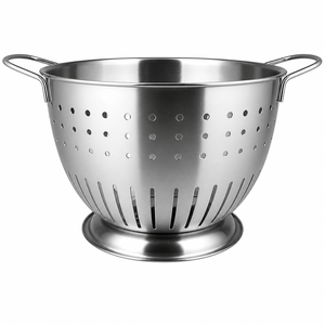 Colander Copper Color Classic Colander Kitchen Accessories Stainless Steel Colander Strainers Pasta Strainer - Product Image 1
